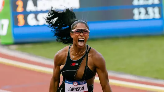 Johnson Caps Trials With Olympic Berth Image