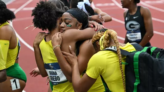 4x400 hug - NCAA Championships