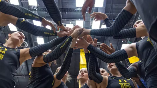 Team post match huddle vs GCU - Sept. 7