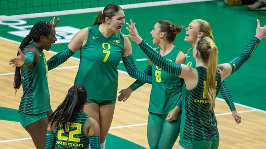 Team celebration vs LBSU - Sept. 1