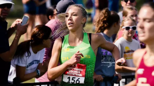 Mia Barnett finish at Nuttycombe - Sept. 27