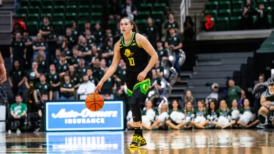 The Oregon women's basketball takes on Michigan State at Breslin Center on Jan. 30, 2025.