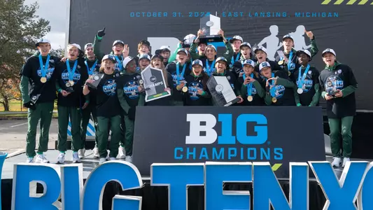 2025 Big Ten XC Championships - team sweep podium