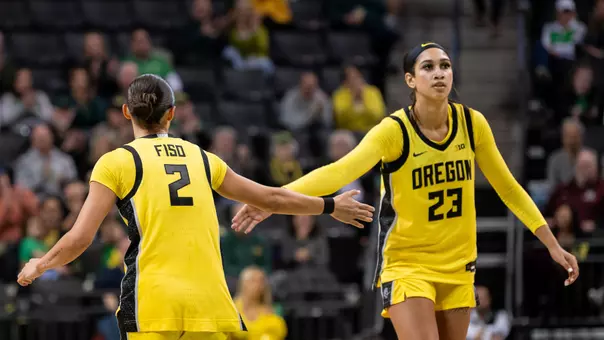 The Oregon women's basketball team takes on Grand Canyon on Nov. 11, 2025 at Matthew Knight Arena.