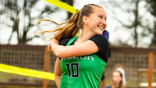 Gwen Fife, celebration vs Portland (Feb. 21)