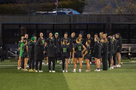 The Oregon Ducks take on the Ohio State Buckeyes in Eugene, OR at Papé Field on March 12, 2025 (Molly McPherson/GoDucks.com)