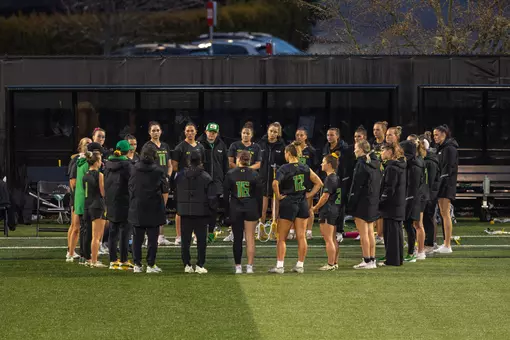 The Oregon Ducks take on the Ohio State Buckeyes in Eugene, OR at Papé Field on March 12, 2025 (Molly McPherson/GoDucks.com)