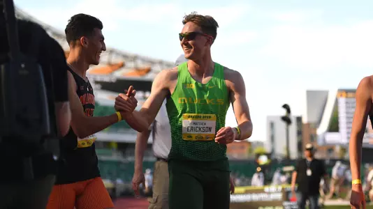 Matthew Erickson, 1500 post-race celebration (April 18)