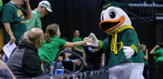 The University of Oregon Ducks Women's Basketball team defeated the University of Arkansas at Pine Bluff Golden Lions in a home game at Matthew Knight Arena in Eugene, Ore., on Nov. 8, 2023. (Eric Becker/GoDucks)
