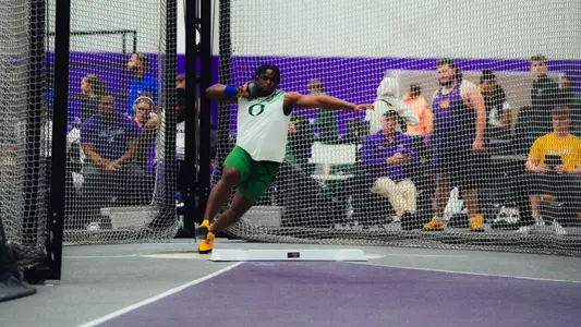 Kobe Lawrence, shot put at Thane Baker Invitational (Jan. 16)