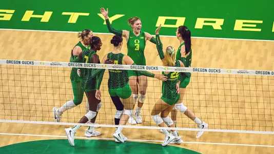 Team celebration vs Purdue (Oct. 2, 2026)