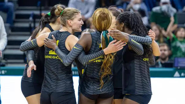 Team huddle at Michigan State (Oct. 9, 2026)