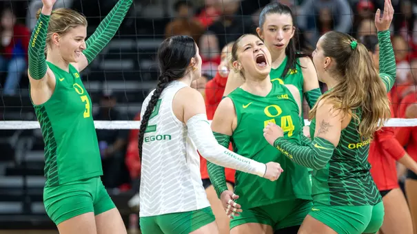 Team celebration, huddle at Ohio State (Oct. 24, 2026)
