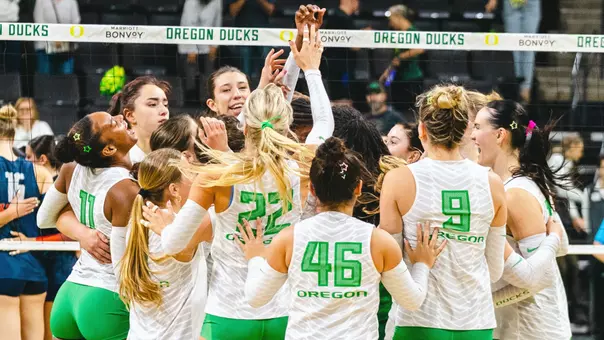 Team winning celebration vs Illinois (Oct. 4, 2026)