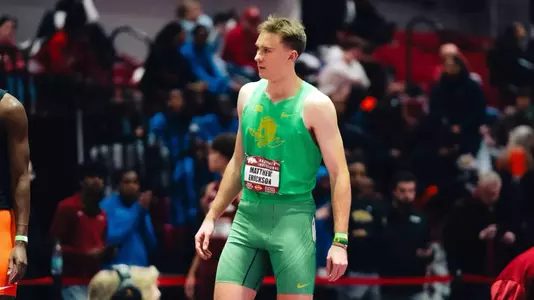 Matthew Erickson, 800m start at Razorback Invitational (Jan. 30)