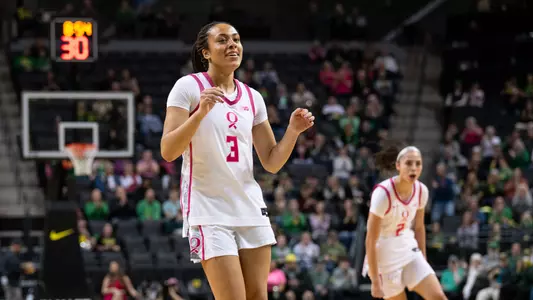 The Oregon women's basketball team takes on Illinois at Matthew Knight Arena on Feb. 4, 2026.