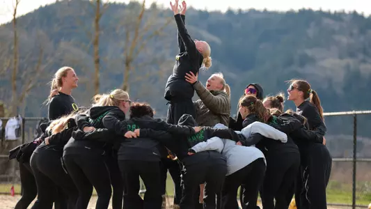 Team celebration at Portland (March 22)