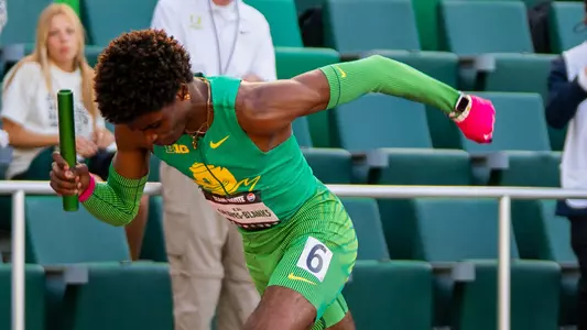 Kai Graves-Blanks, Oregon Team Invitational 4x100 lead off (April 18, 2026)