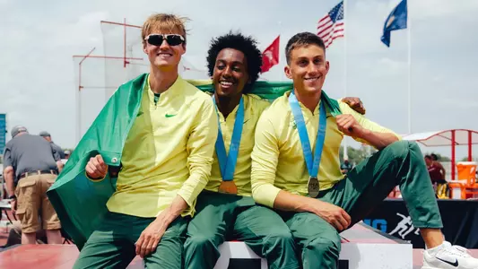 Burke, Tewalt, Bishop - B1G 10,000 podium