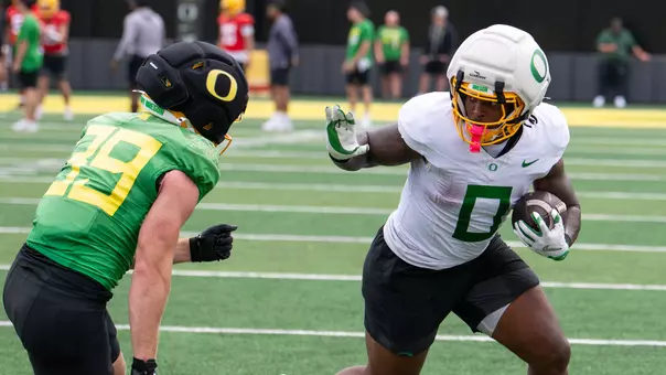 Jordon Davison Practice Stiff Arm