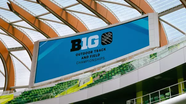Hayward Field - Big Ten Outdoor Championships signage
