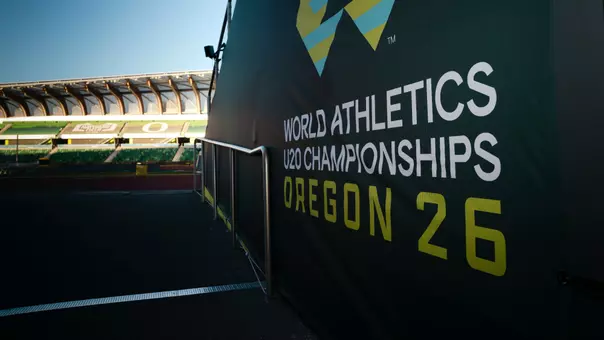 World Athletics U20 Championships signage - Hayward Field