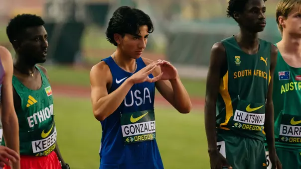 Juan Gonzalez, World U20s 5,000 start - Aug. 2026