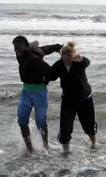 Spartans Visit Folly Beach Image