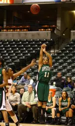 Hawkins Scores 26, Spartans Hit Season-High 12 3-Pointers, Fall Late To Lady Bucs, 90-84 Image