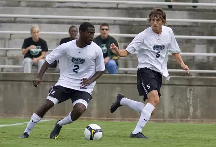 Men's Soccer Downs Clemson in Exhibition Action Image