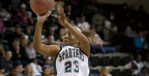 Spartan Women's Basketball Falls 75-34 at Auburn Image