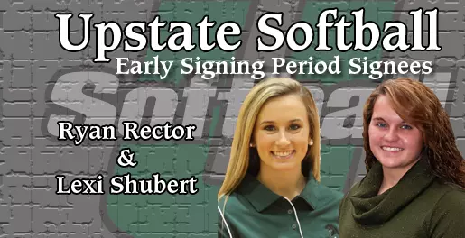 Rector, Shubert Sign with Upstate Softball During Early Signing Period Image