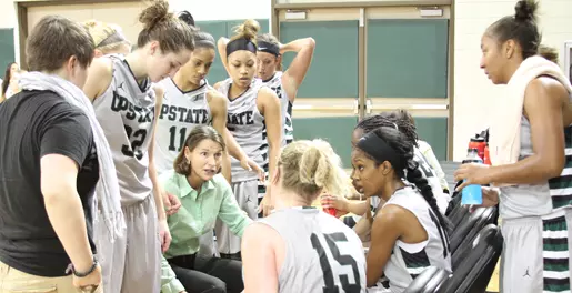 Late Second Half Surge Pushes Spartans Past Bulldogs, 54-52 Image