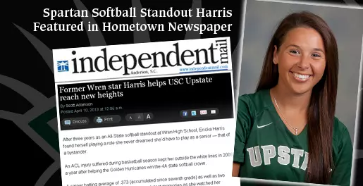 Spartan Standout Harris Fetaured in Hometown Newspaper Image