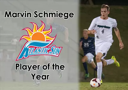 Schmiege Named A-Sun Men's Soccer Player of the Year Image