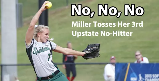 Robinson Breaks Upstate's Division I Home Runs Record and Miller Tosses No-Hitter as Spartans Sweep Gardner-Webb Image