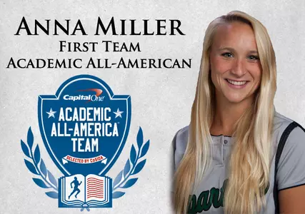 Upstate Softball's Miller Earns First Team Academic All-America Honors Image