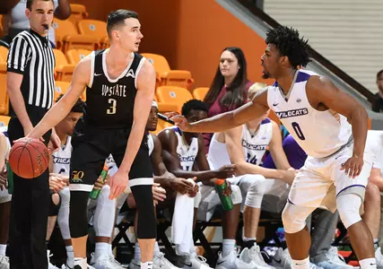 Holmes, Thompkins Lead Upstate to 88-78 Win over Abilene Christian at Creek Classic Image