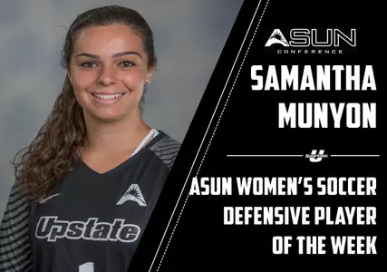 Munyon Named ASUN Defensive Player of the Week Image