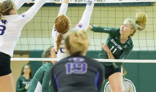 Three Finish with Double-Digit Kills as USC Upstate Falls in Conference Opener to High Point Image