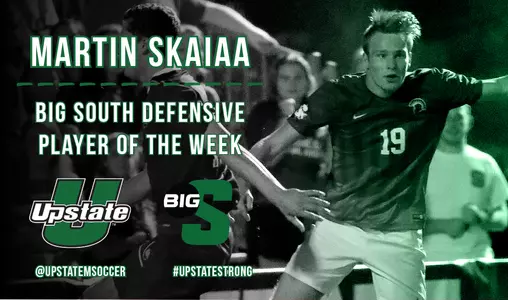 Skaiaa Named Big South Defensive Player of the Week Image