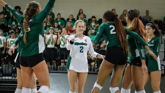 Volleyball Celebration UNC Asheville 2021