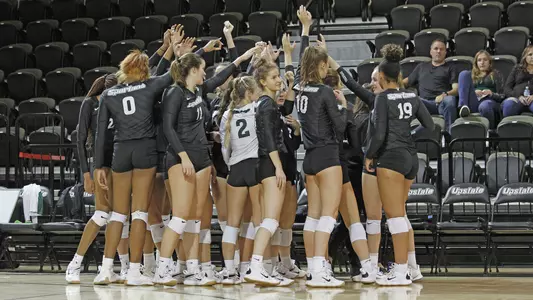 Volleyball Huddle Charleston Southern 2021