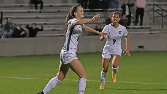Ashley Finn Goal Celebration Charleston Southern 2020-21