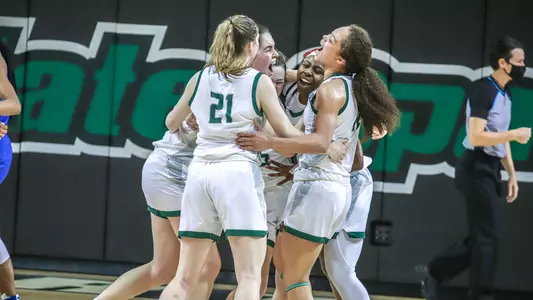 WBB Postgame Celebration Presbyterian 2021-22
