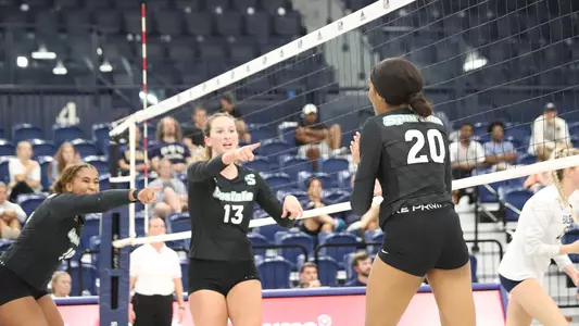 Team Celebration Post-Bri Strobert Kill vs. Georgia Southern 2022