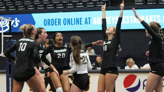 Team Celebration Post-Block vs. Clemson 2022