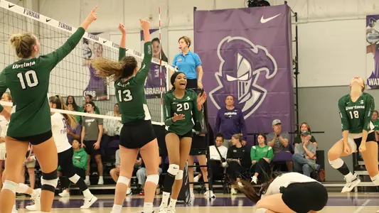 Team Celebration Post-Bri Strobert Kill vs. Furman 2022