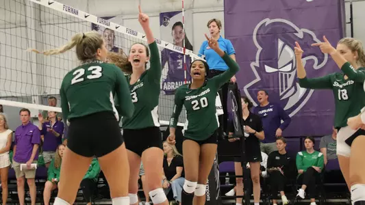 Team Celebration Post-Isabella Raciunas Kill vs. Furman 2022