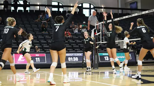 Team Celebration Post-Block vs. Eastern Kentucky 2022